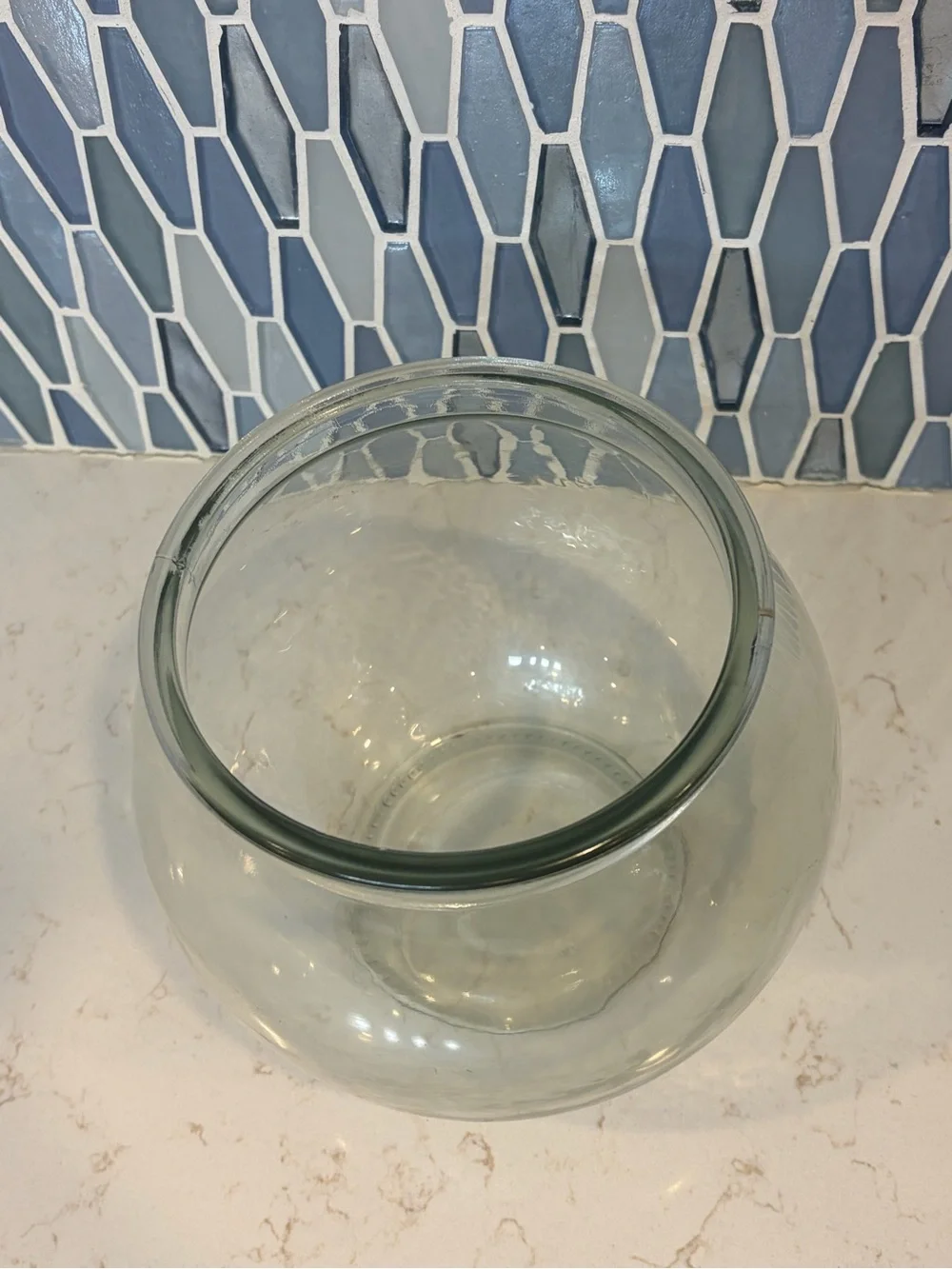 Clear Glass Fishbowl Vase